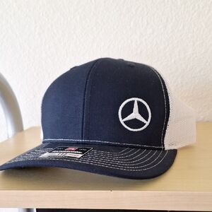 Mercedes-Benz Navy and White Cap